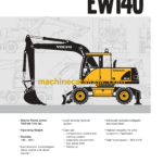 Volvo EW140 Hydraulic Crawler Excavator Service & Repair Manual