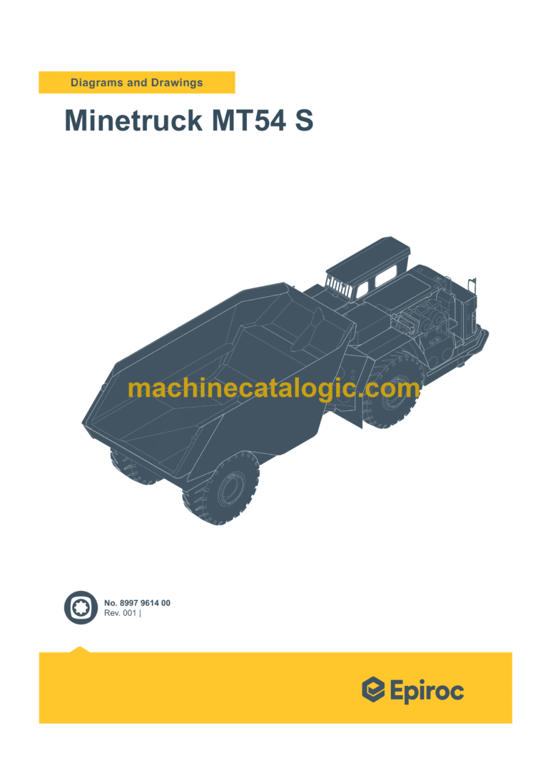 Epiroc Minetruck MT54 S Diagrams and Drawings Manual
