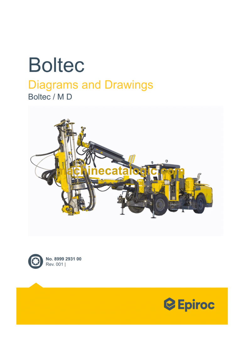 Epiroc Boltec M D Diagrams and Drawings Manual