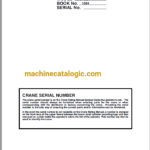 Link Belt Crane TCC450 Service Manual