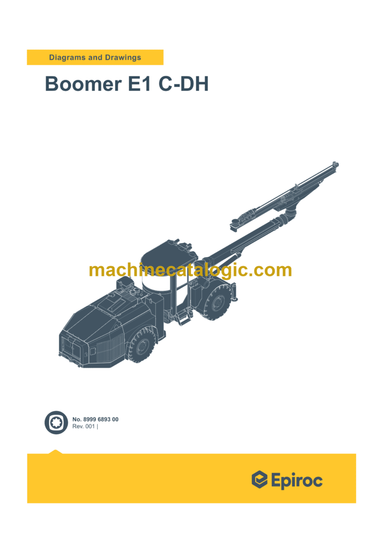 Epiroc Boomer E1 C-DH Diagrams and Drawings Manual
