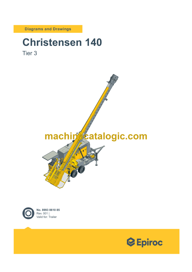 Epiroc Christensen 140 Tier 3 Diagrams and Drawings Manual