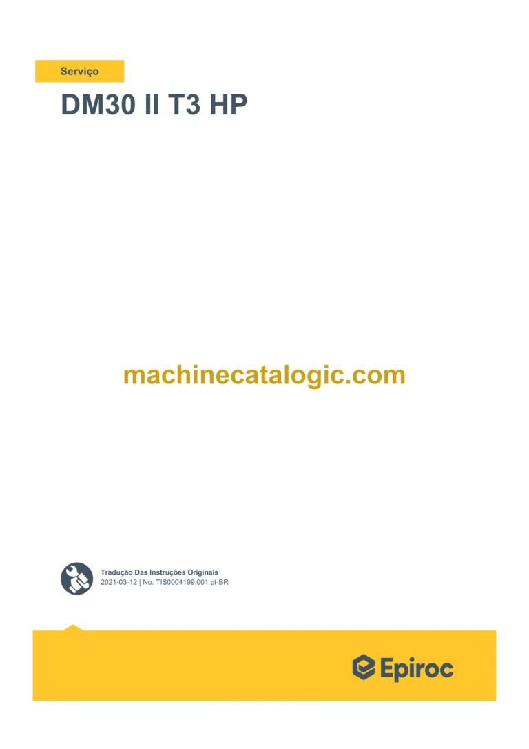 Epiroc DM30 II T3 HP Service Manual (Brasil)