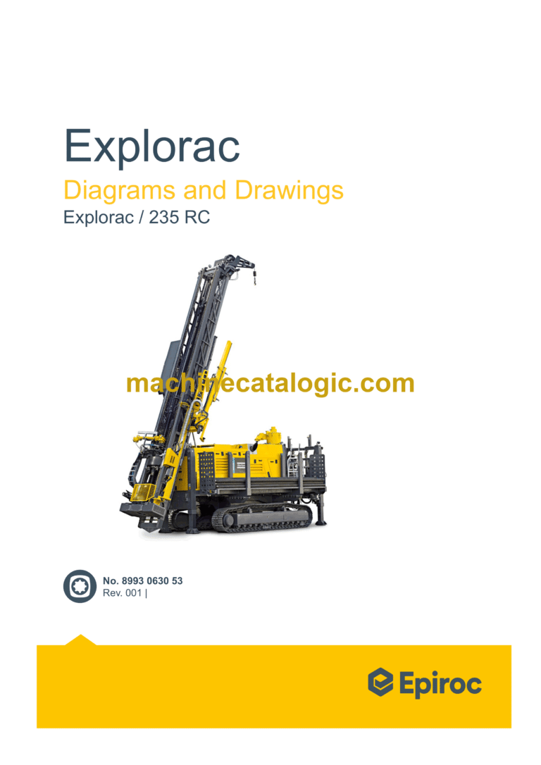 Epiroc Explorac 235 RC Diagrams and Drawings Manual