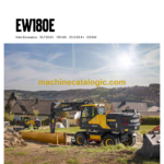 Volvo EW180E Hydraulic Crawler Excavator Service & Repair Manual