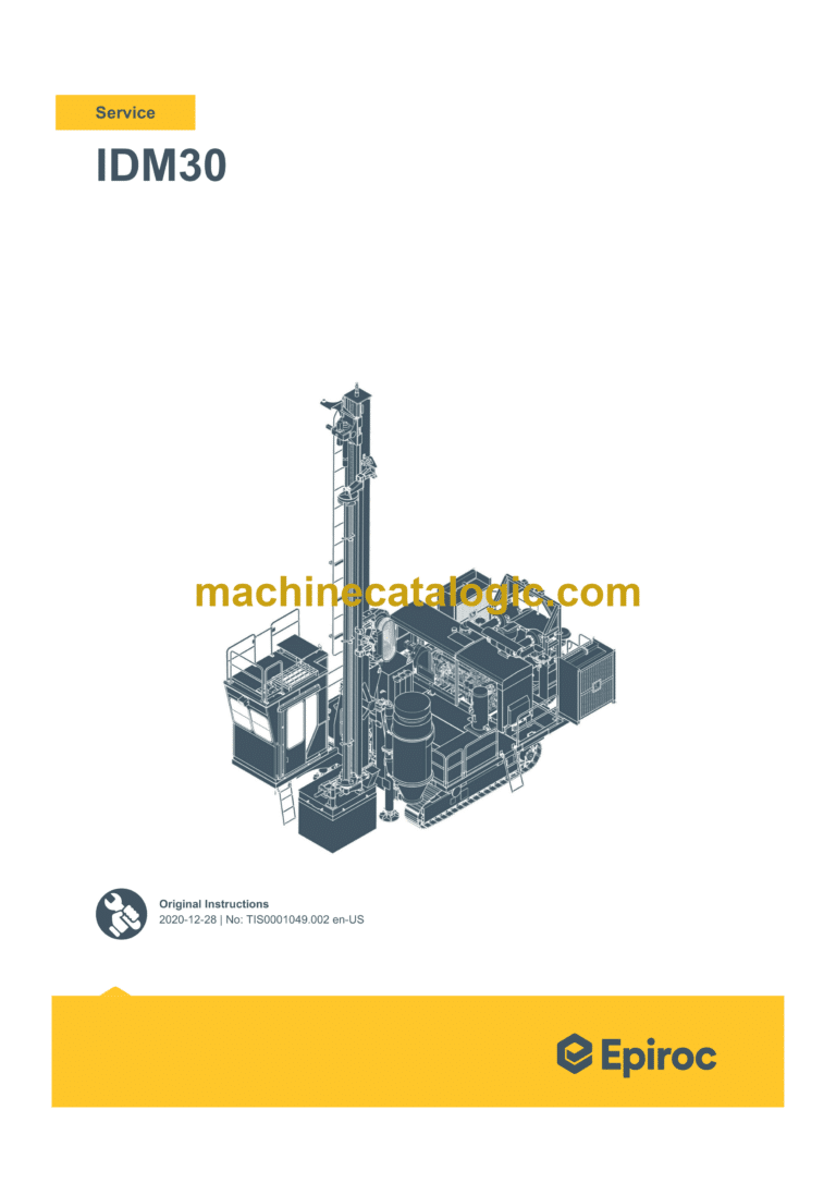 Epiroc IDM30 Service Manual