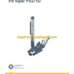 Epiroc Pit Viper PV271D Diagrams and Drawings Manual