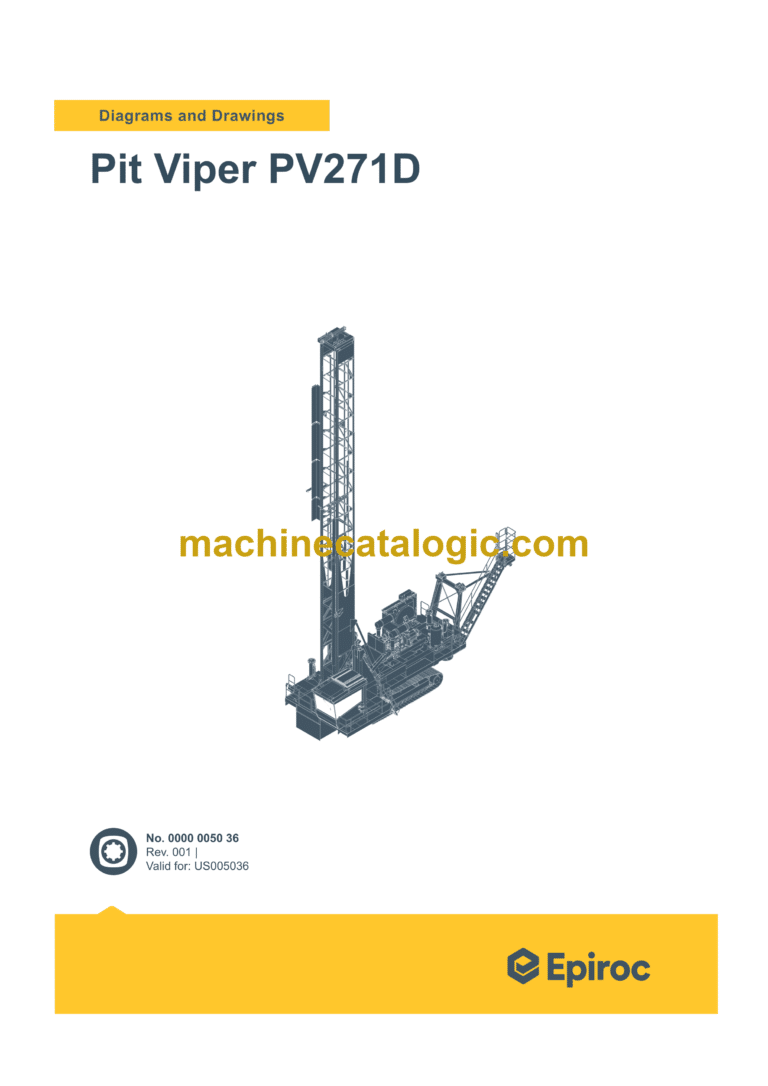 Epiroc Pit Viper PV271D Diagrams and Drawings Manual