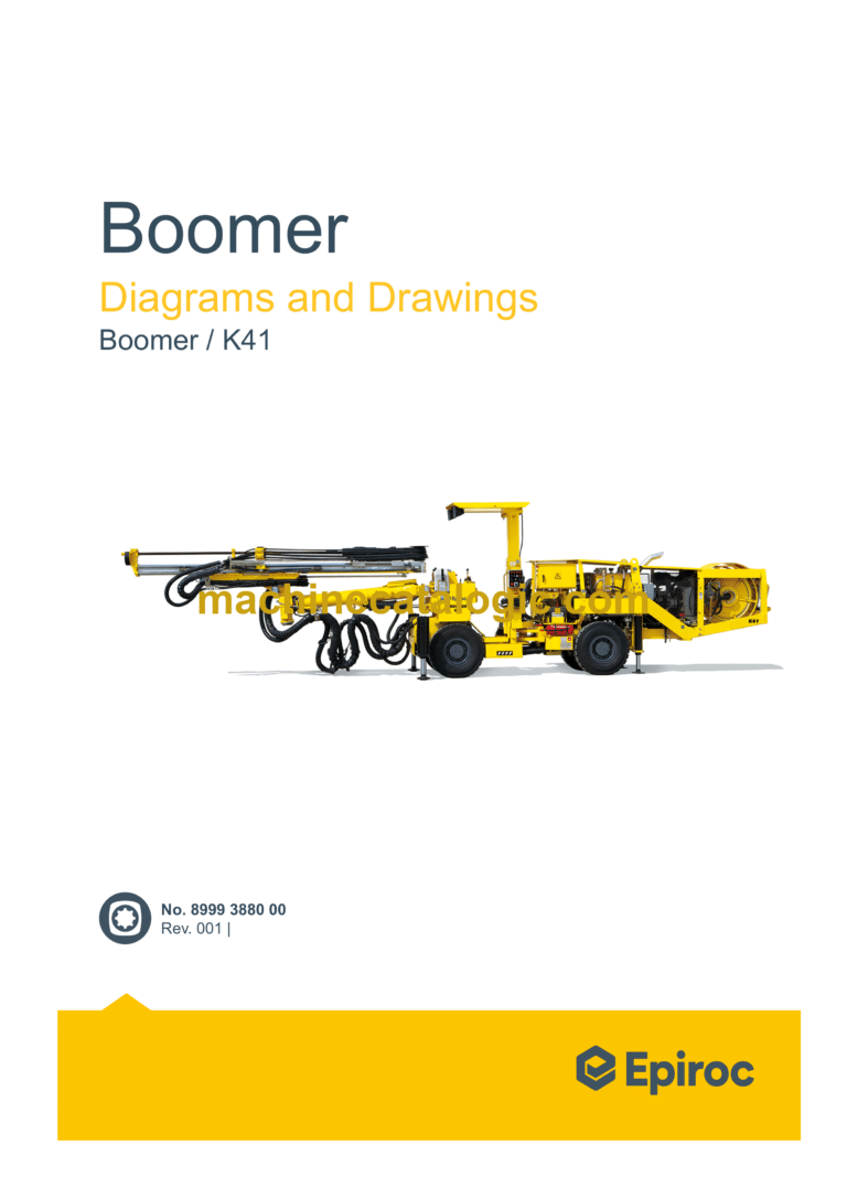 Epiroc Boomer K41 Diagrams and Drawings Manual