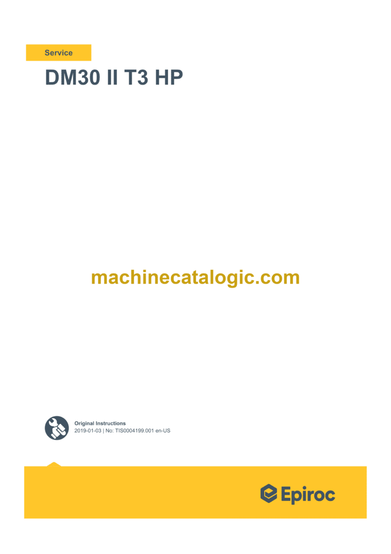 Epiroc DM30 II T3 HP Service Manual (TIS0004199.001)