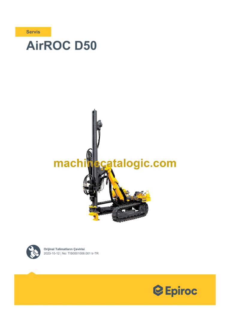 Epiroc AirROC D50 Service Manual (Türkçe)