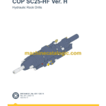 Epiroc COP SC25-HF Version H Hydraulic Rock Drills Parts Catalog