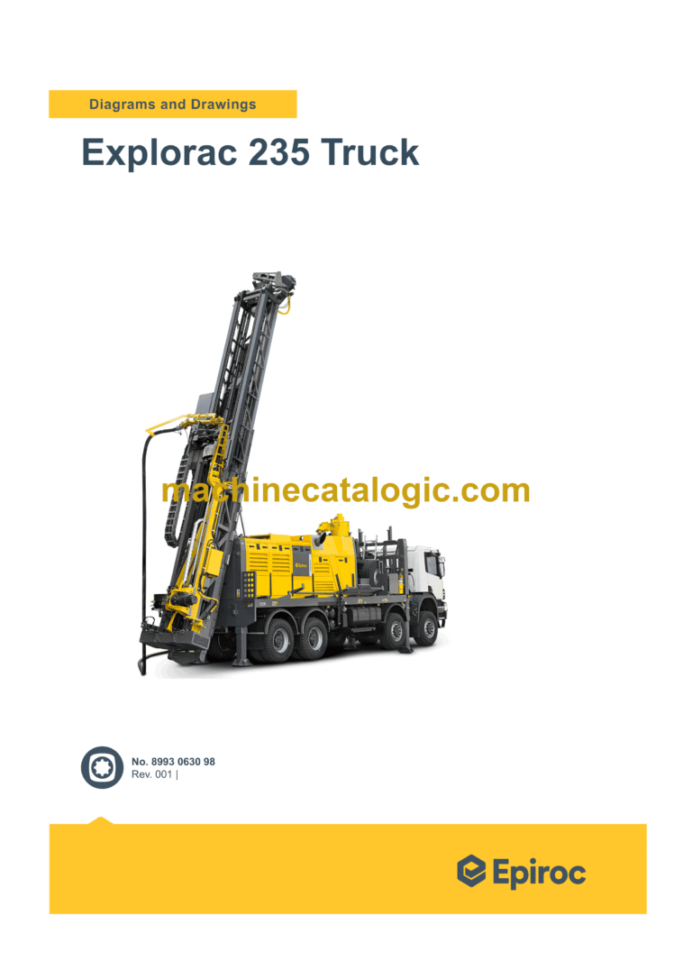 Epiroc Explorac 235 Truck Diagrams and Drawings Manual