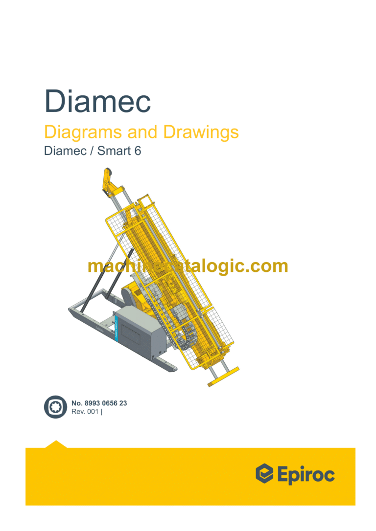 Epiroc Diamec Smart 6 Diagrams and Drawings Manual