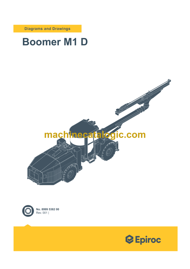 Epiroc Boomer M1 D Diagrams and Drawings Manual