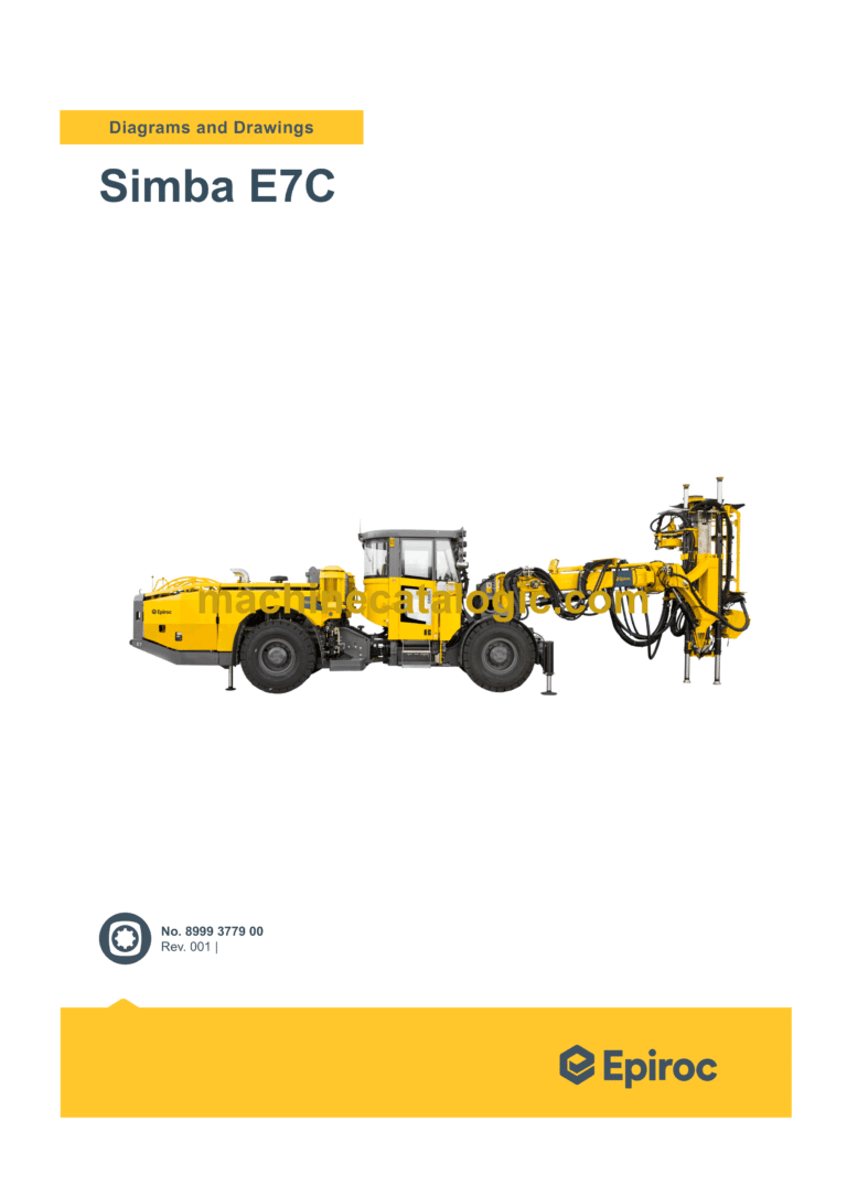Epiroc Simba E7C Diagrams and Drawings Manual!