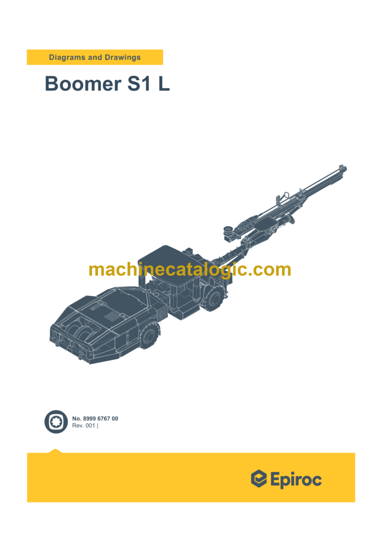 Epiroc Boomer S1 L Diagrams and Drawings Manual