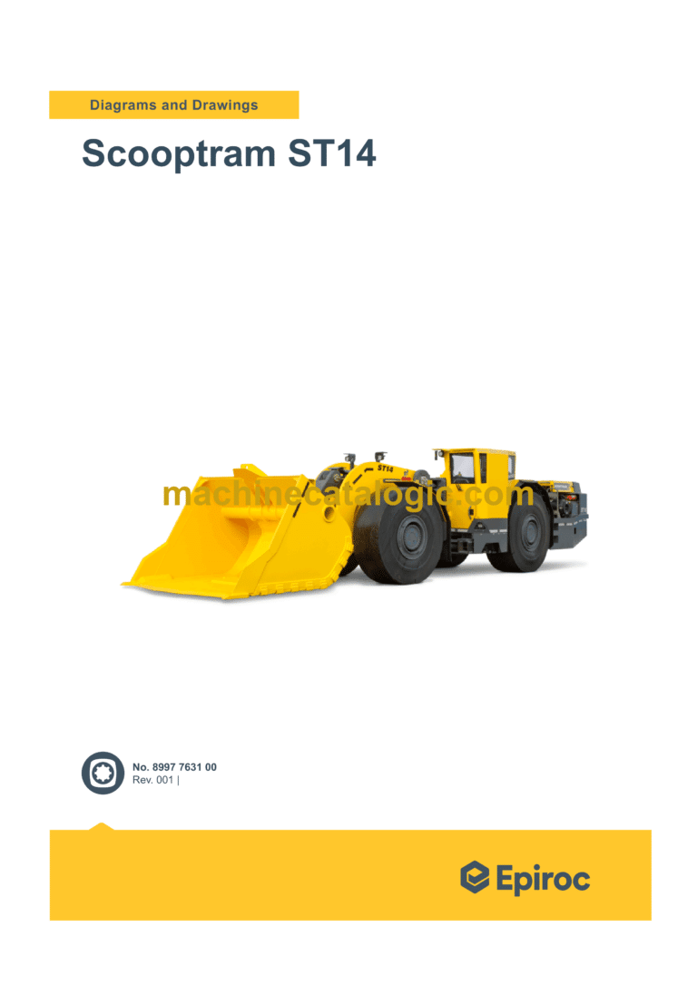 Epiroc Scooptram ST14 Diagrams and Drawings Manual
