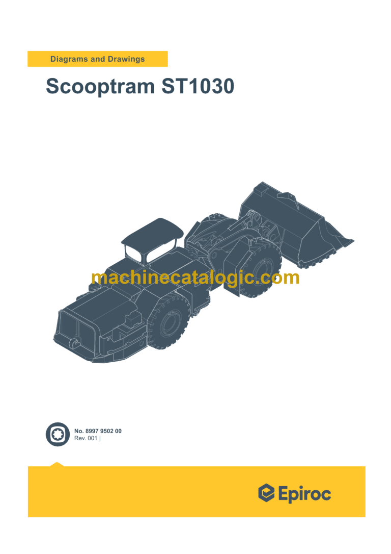Epiroc Scooptram ST1030 Diagrams and Drawings Manual