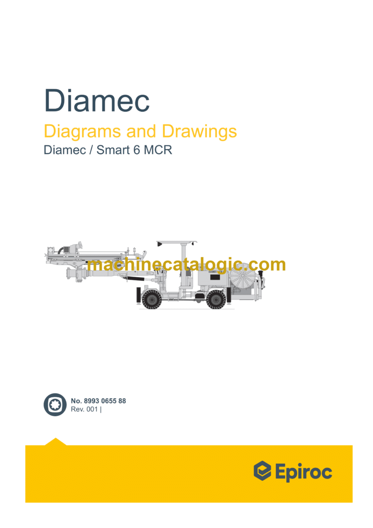 Epiroc Diamec Smart 6 MCR Diagrams and Drawings Manual