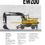 Volvo EW200 Hydraulic Wheel Excavator Service & Repair Manual