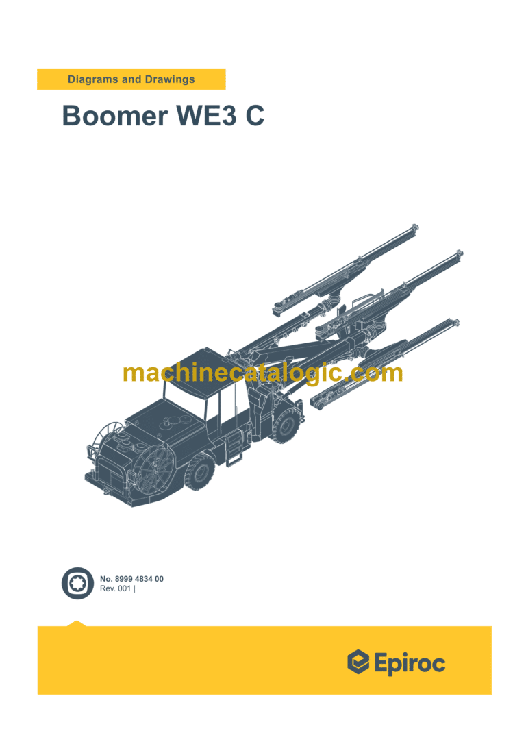 Epiroc Boomer WE3 C Diagrams and Drawings Manual
