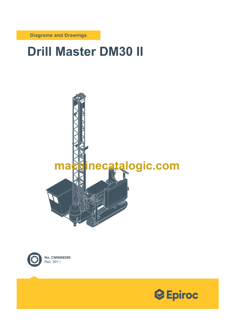 Epiroc Drill Master DM30 II Diagrams and Drawings Manual