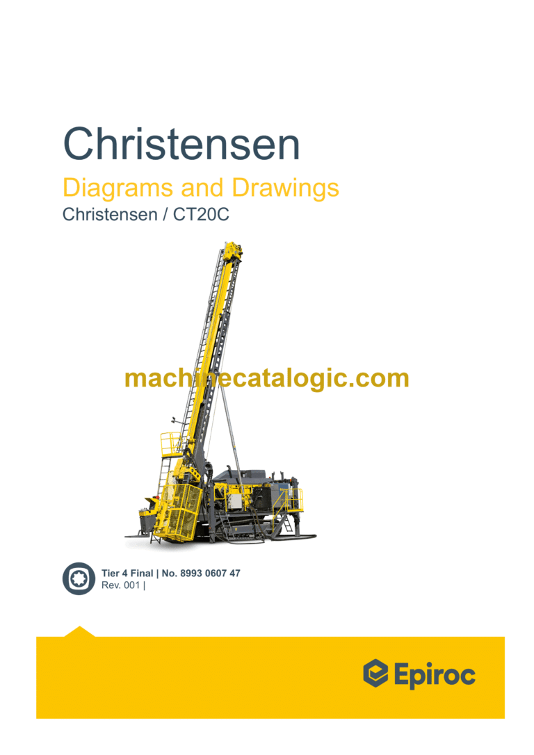 Epiroc Christensen CT20C Diagrams and Drawings Manual