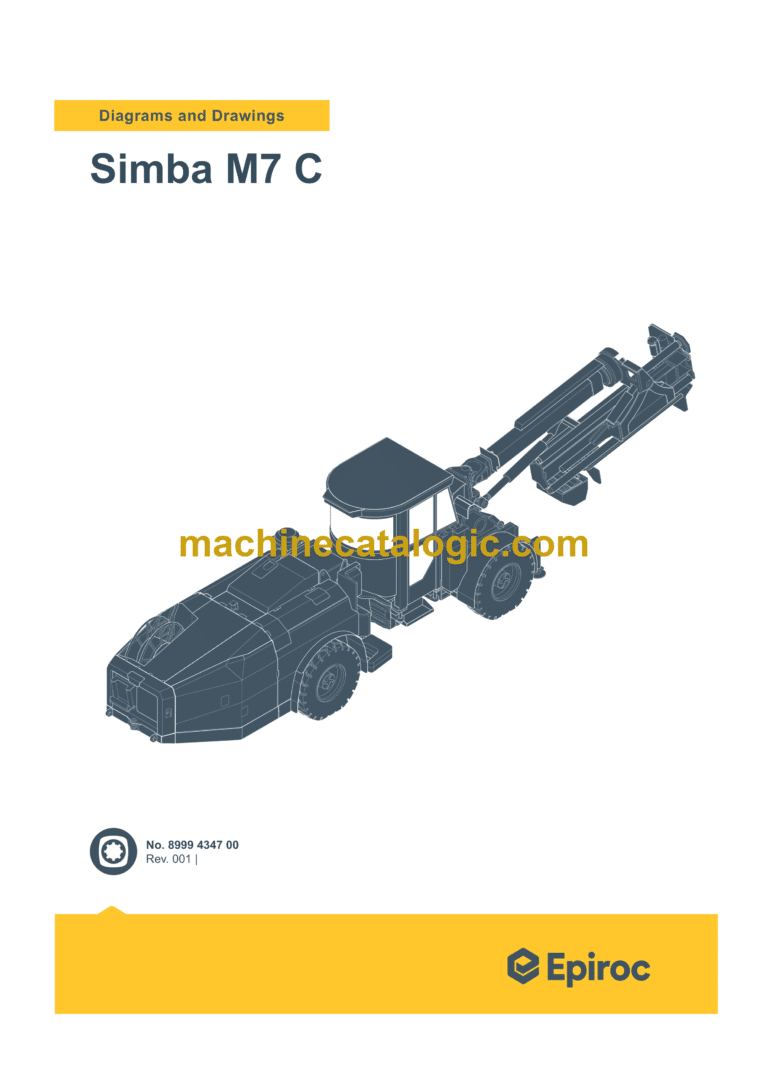Epiroc Simba M7 C Diagrams and Drawings Manual