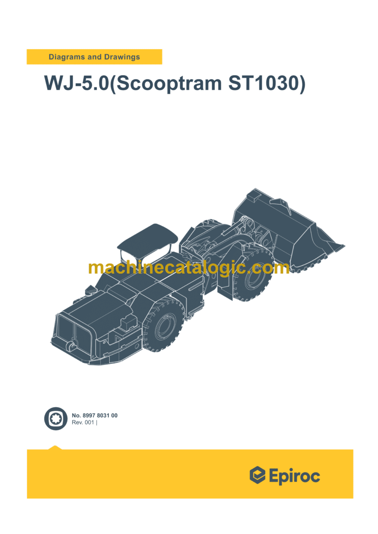 Epiroc WJ-5.0 Scooptram ST1030 Diagrams and Drawings Manual