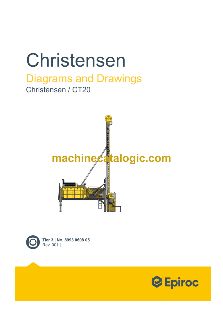 Epiroc Christensen CT20 Diagrams and Drawings Manual