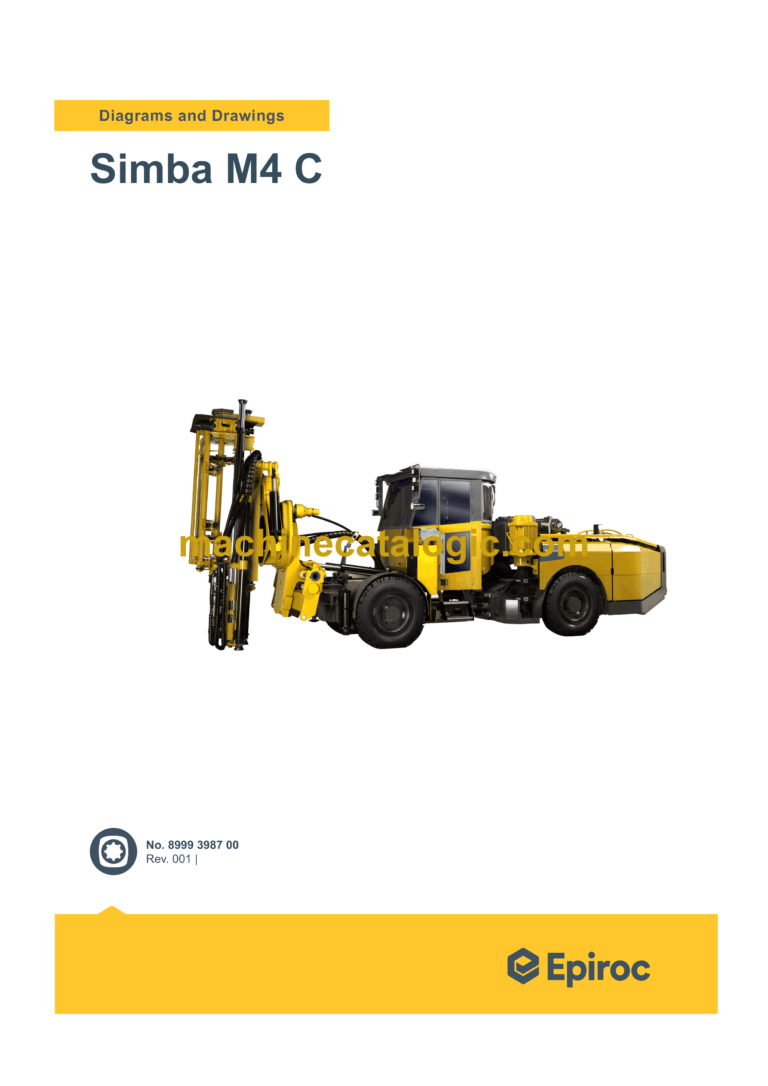 Epiroc Simba M4 C Diagrams and Drawings Manual