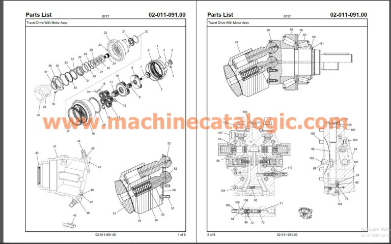 Link-Belt Cranes Parts list