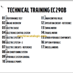 Volvo EC290B Hydraulic Crawler Excavator Technical Training