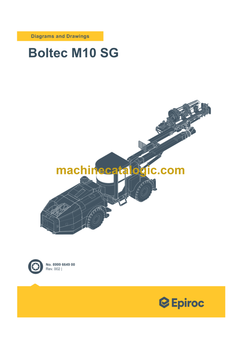 Epiroc Boltec M10 SG Diagrams and Drawings Manual