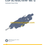 Epiroc COP SC16, SC19-HF Version G Hydraulic Rock Drills Parts Catalog