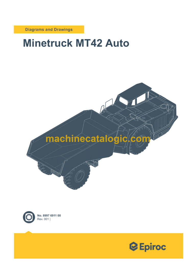 Epiroc Minetruck MT42 Auto Diagrams and Drawings Manual