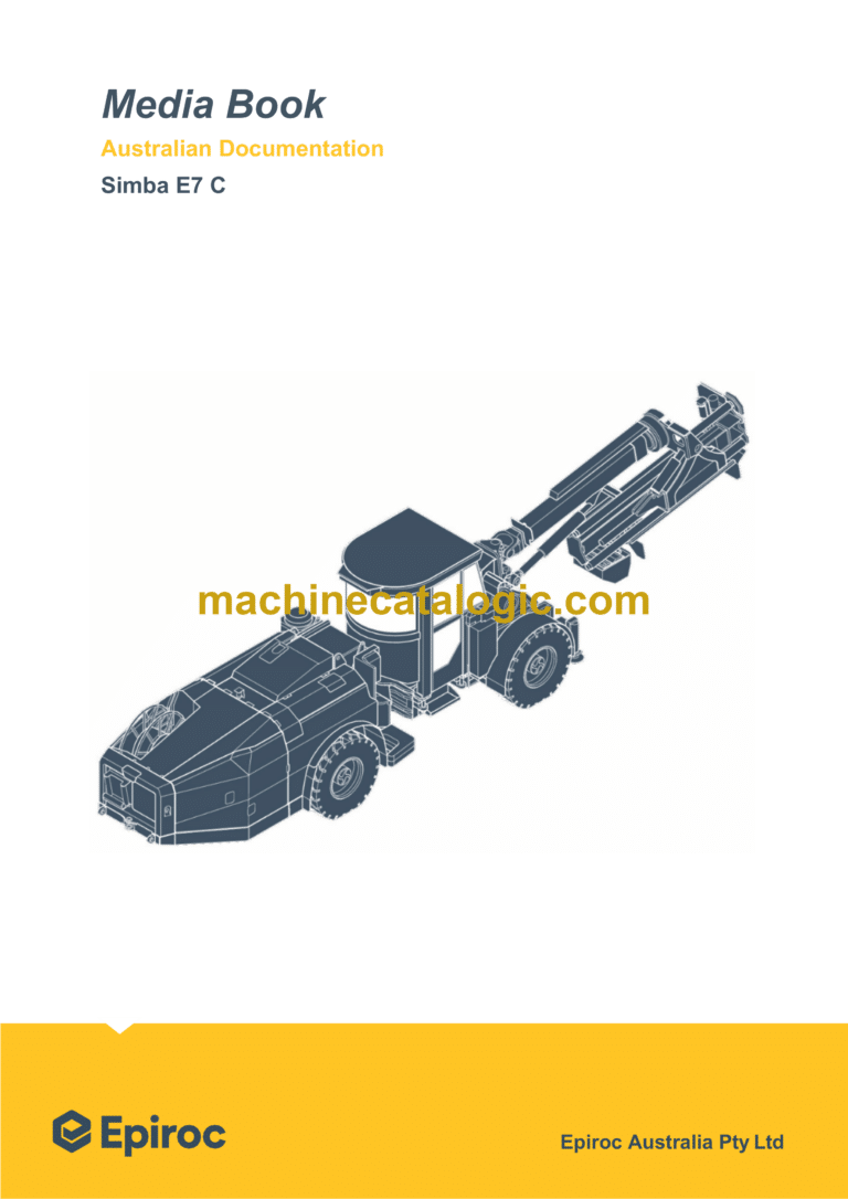 Epiroc Simba E7 C Component Removal and Installation Instructions
