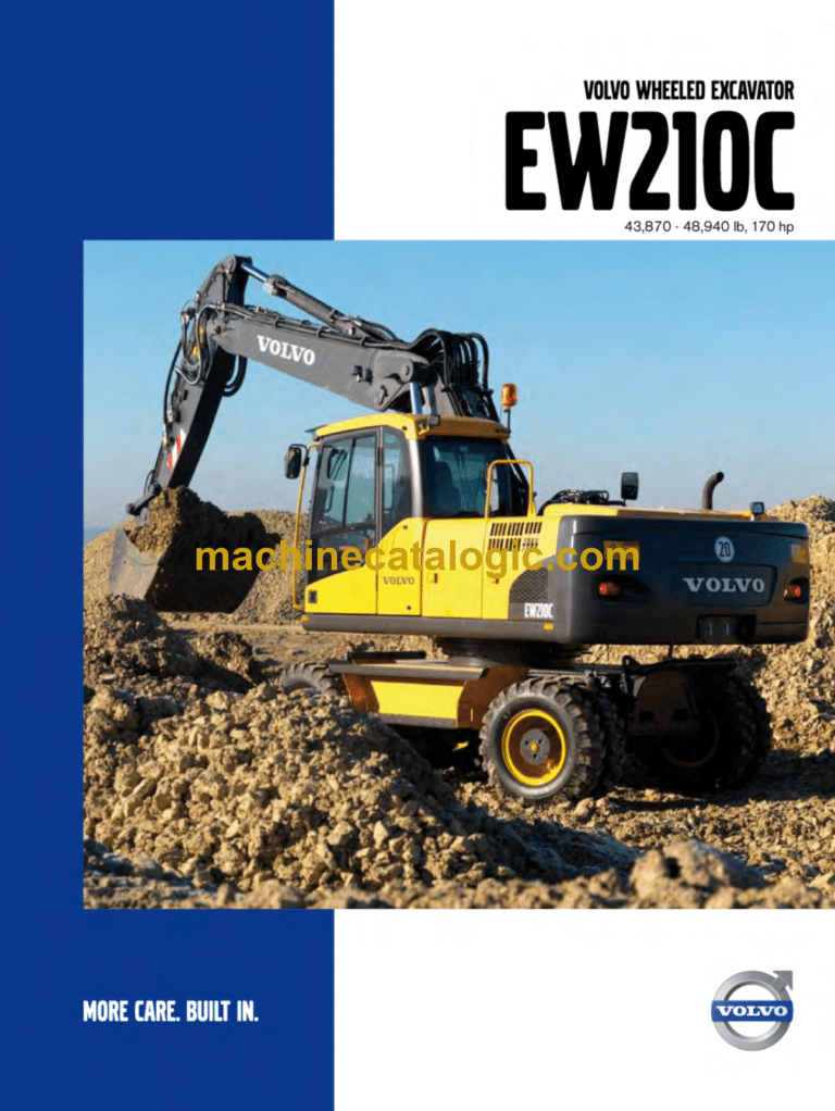 Volvo EW210C Hydraulic Wheel Excavator Service & Repair Manual
