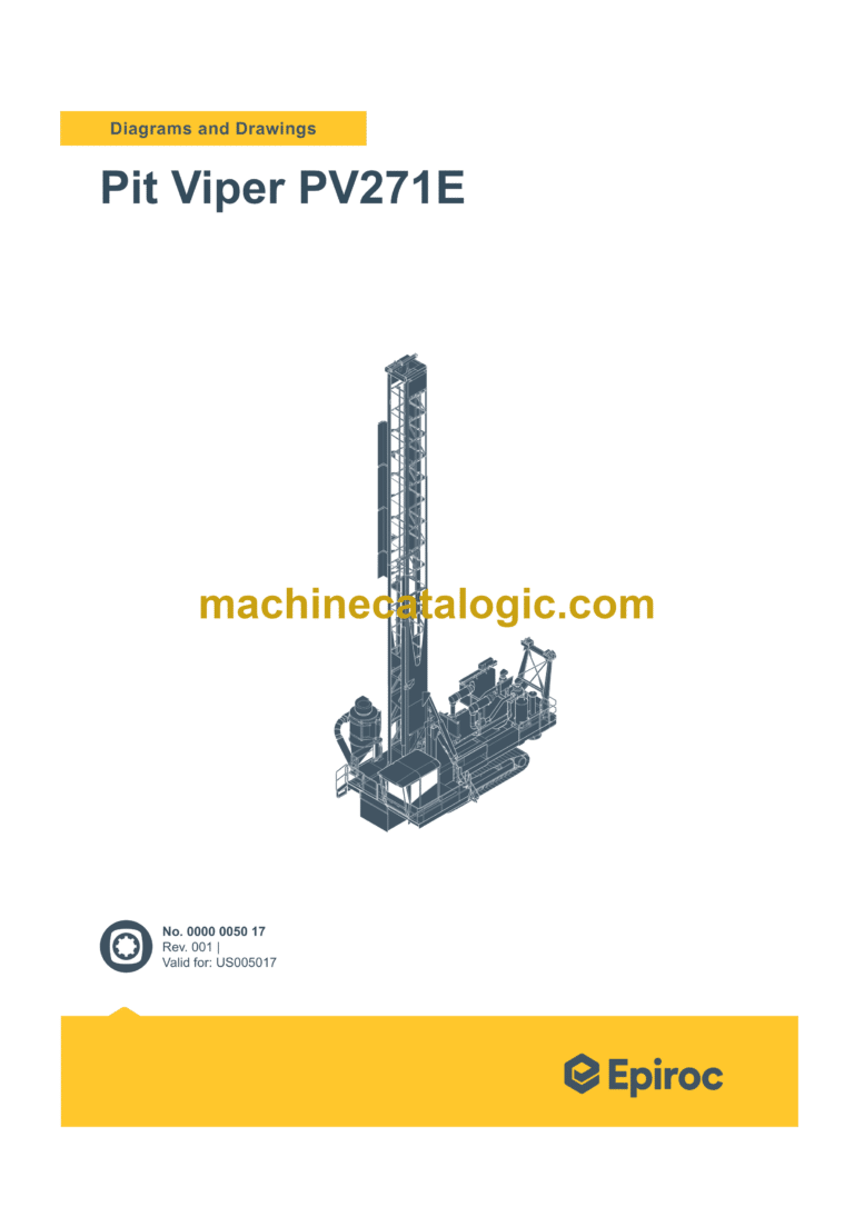 Epiroc Pit Viper PV271E Diagrams and Drawings Manual