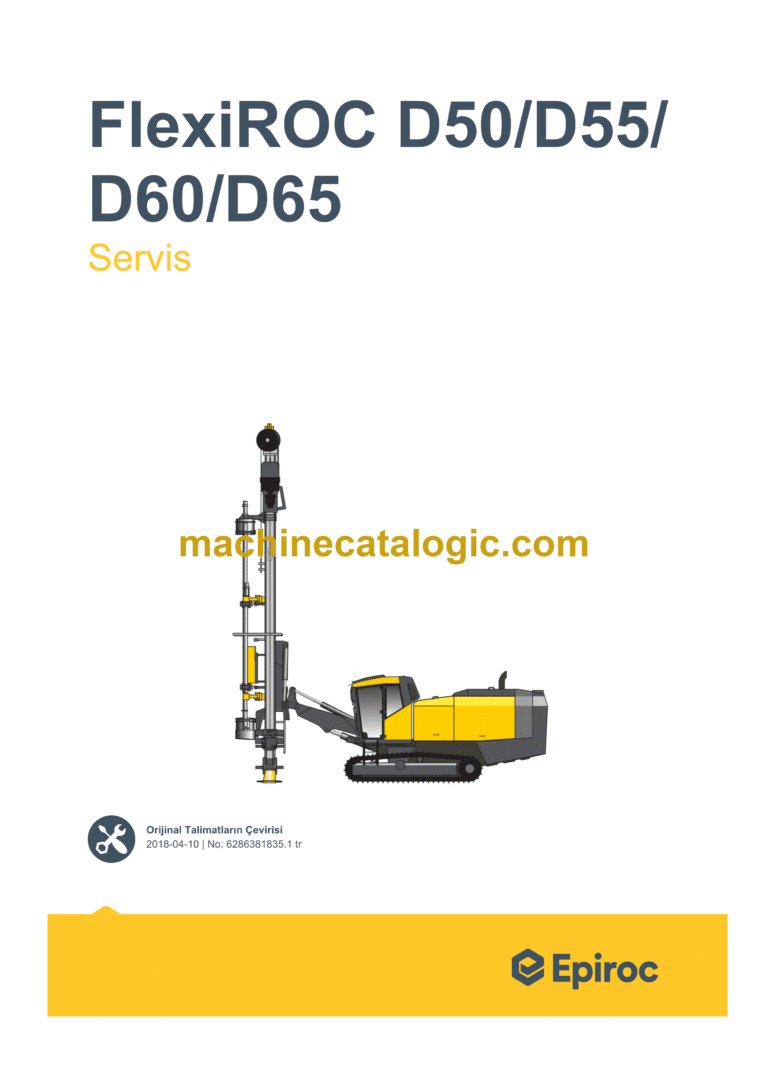 Epiroc FlexiROC D50, D55, D60, D65 Tier 3 Service Manual (Türkçe)