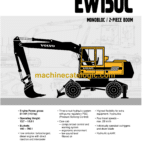 Volvo EW150C Hydraulic Wheel Excavator Service & Repair Manual