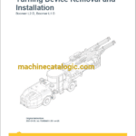 Epiroc Boomer L1 D Component Removal and Installation Instructions