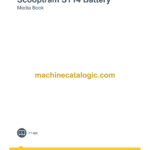 Epiroc Scooptram ST14 Battery Component Removal and Installation Instructions (PT-BR)