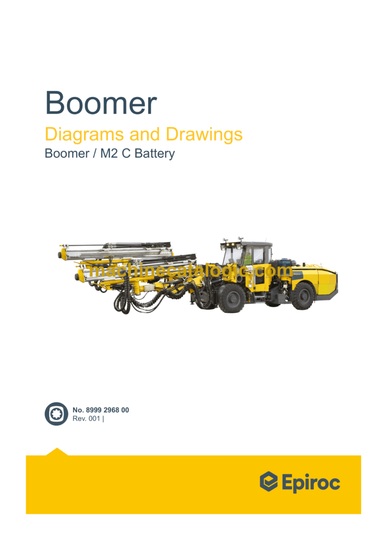 Epiroc Boomer M2 C Battery Diagrams and Drawings Manual