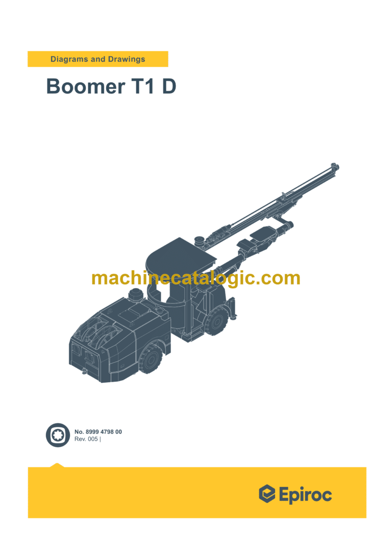 Epiroc Boomer T1 D Diagrams and Drawings Manual