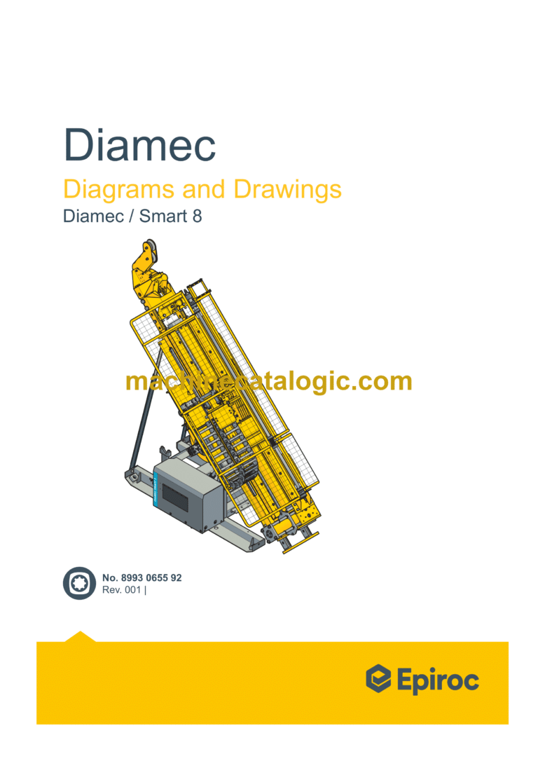 Epiroc Diamec Smart 8 Diagrams and Drawings Manual