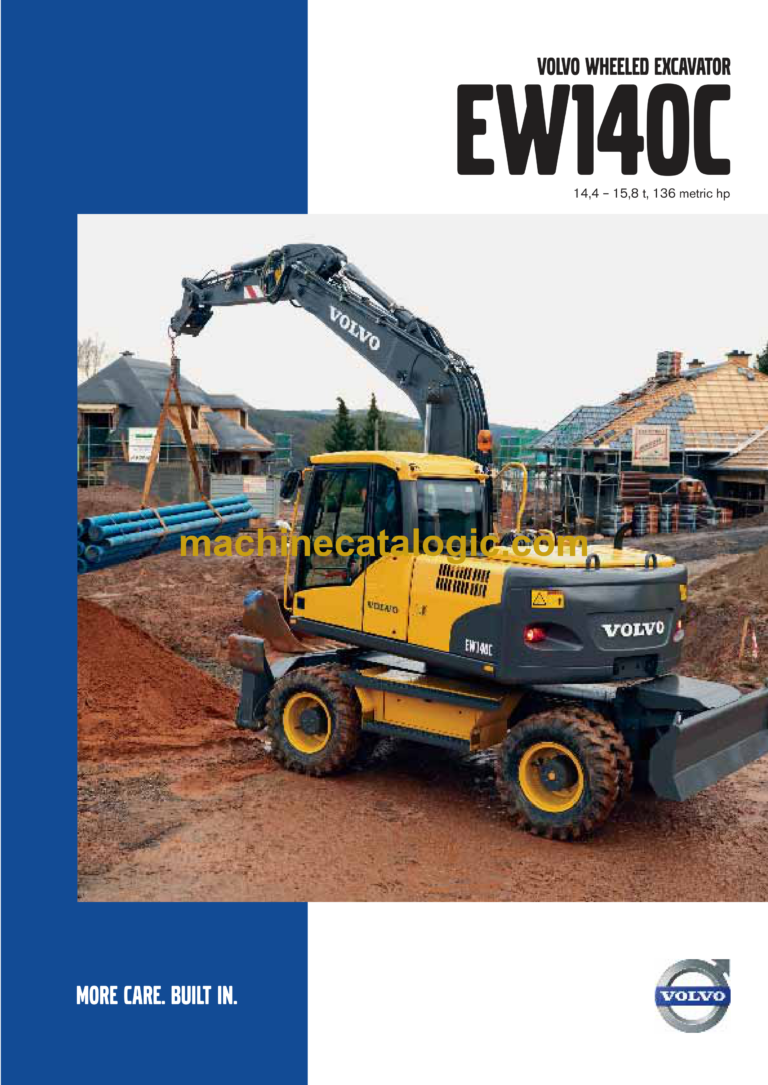 Volvo EW140C Hydraulic Wheel Excavator Service & Repair Manual