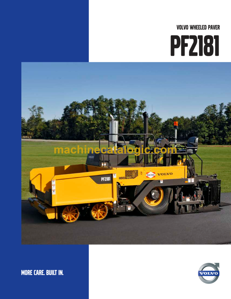 Volvo PF2181 Wheeled Paver Service and Repair Manual