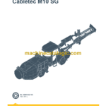 Epiroc Cabletec M10 SG Diagrams and Drawings Manual